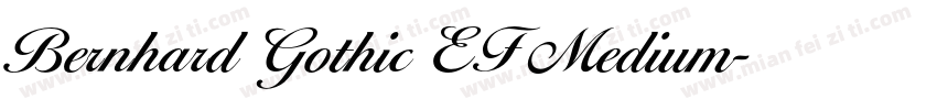 Bernhard Gothic EF Medium字体转换